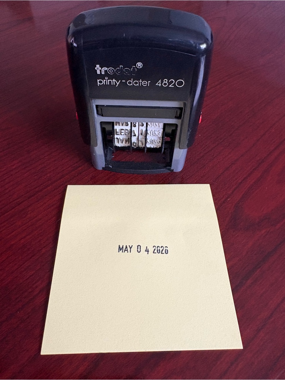 Roda Printy-Dater 4820 Black Date Stamp